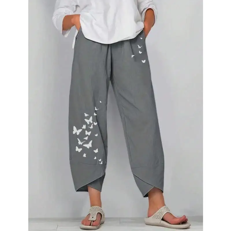 

Casual Comfortable Print Pants Straight Leg Sle ex PVC Material Winter Collection Faionable Casual Trousers