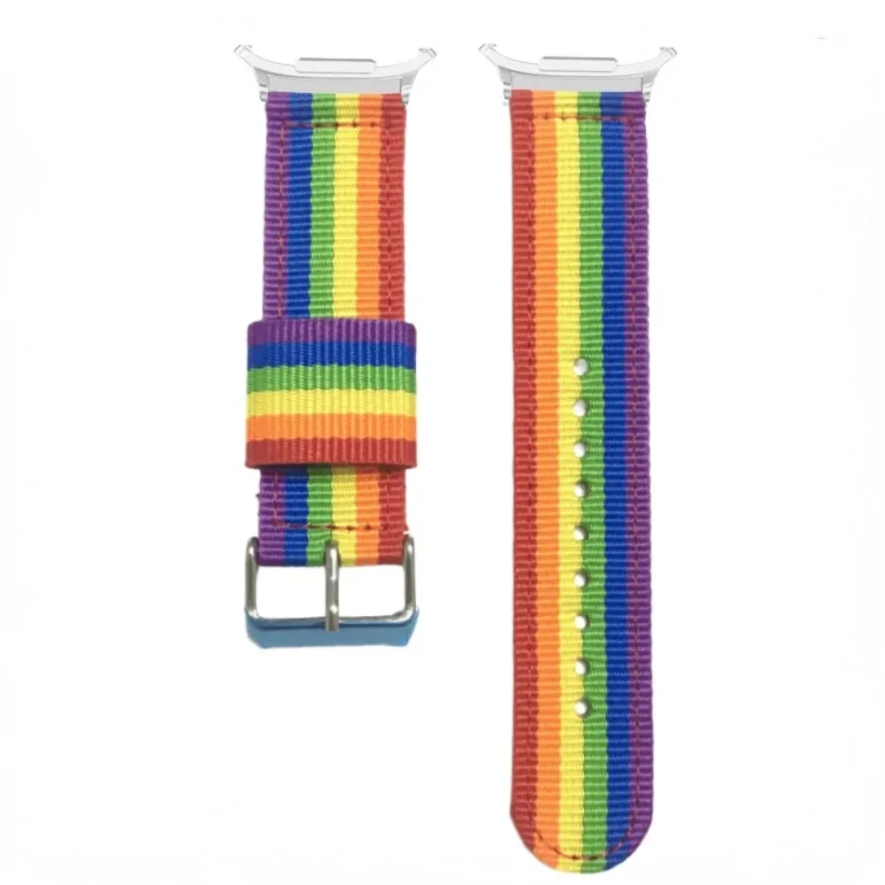 삼성 갤럭시 워치 울트라용 캔버스 시계줄 나일론 루프 팔찌 갤럭시 워치 8-7 울트라 47mm 교체 가능한 손목밴드