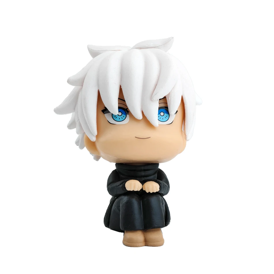 Julongsu kaisen anime figuras gojo satoru figura fushiguro megumi itadori yuji kugisaki nobara olhar up bonecas brinquedos kawaii