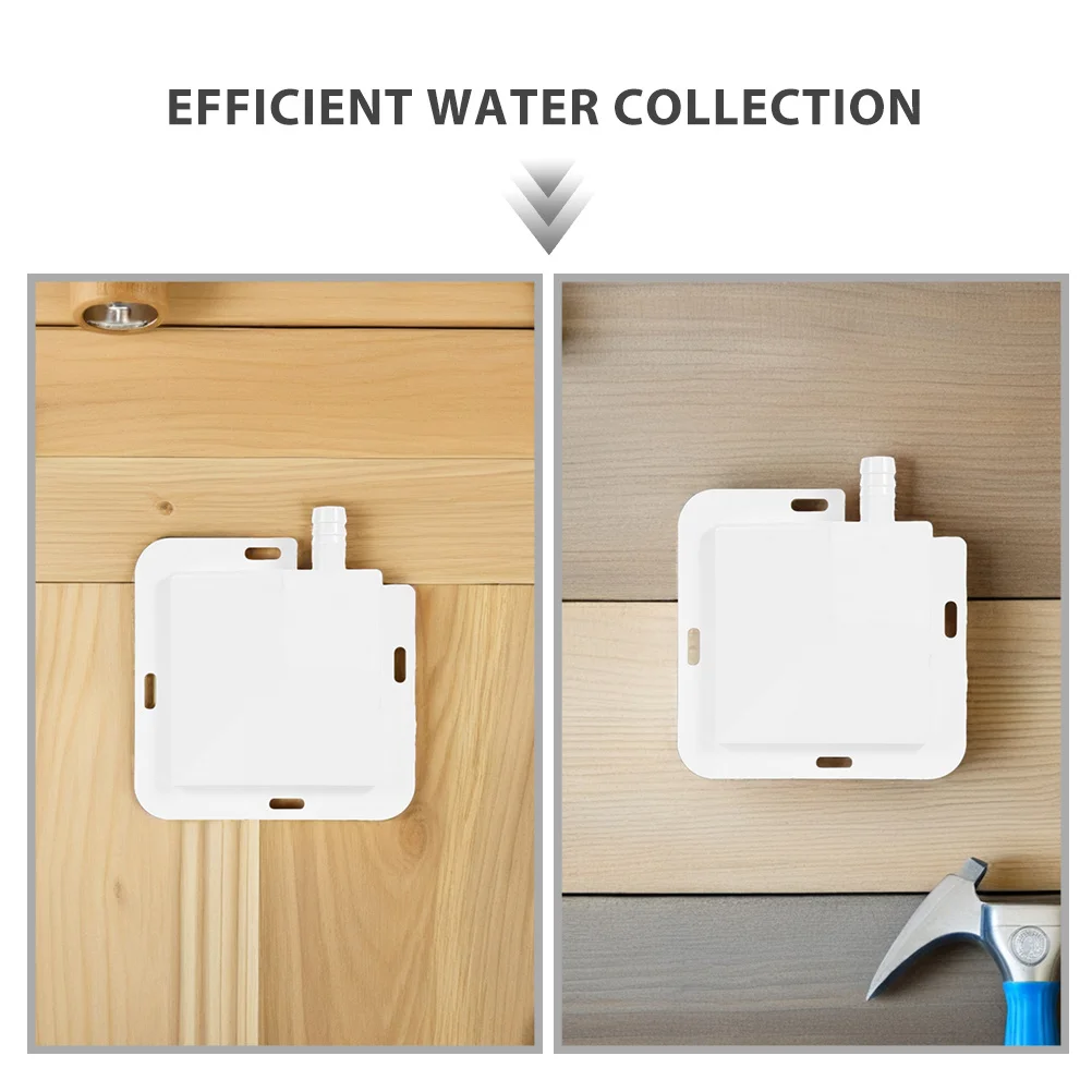 2Pcs Air Conditioner Drip Pan Pool Preventing 1.2cm Hole Funnel Water Catcher Large Drain Tray for Ac Units Home