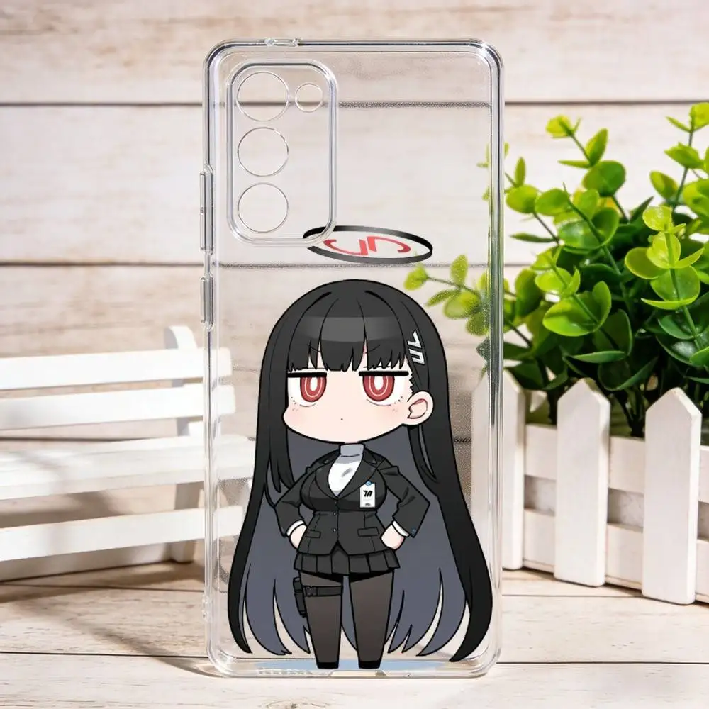 

Blue Archive Tsukatsuki Riojpg Phone Case For Samsung Galaxy S24 S25 S23 S22 S21 Plus S24 S25 Cover Transparent Case