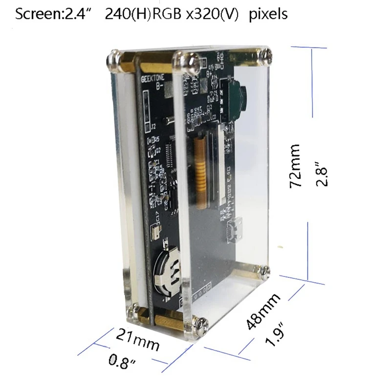 2.4 بوصة صوت المنشط الموسيقى الطيف مؤشر مستوى الإيقاع VU توهج ساعة HD LCD متعدد الأوضاع