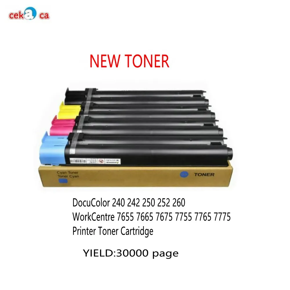 New Compatible For Xerox DC250 DC240 DC 240 242 250 252 260 WC 7655 7665 7675 7755 7765 7775 Printer Toner Cartridge