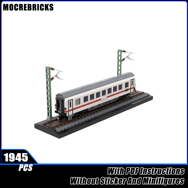 

MOC Modern European/German City Express Train Passenger Carriage Building Blocks Model Bricks Boy Toys Xmas Gift