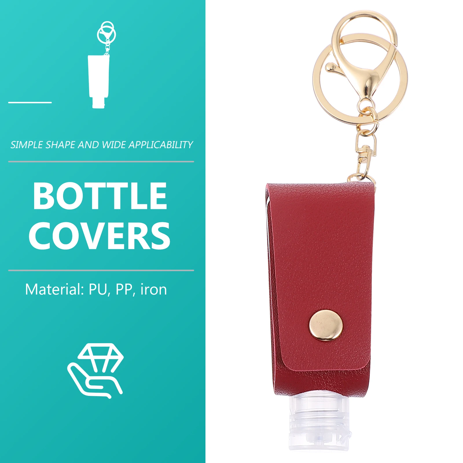 3er-Set 30 ml Reiseflaschen-Schlüsselanhänger, tragbar, leer, nachfüllbar, Handhalter für Parfüm, Lotion, Outdoor, Camping