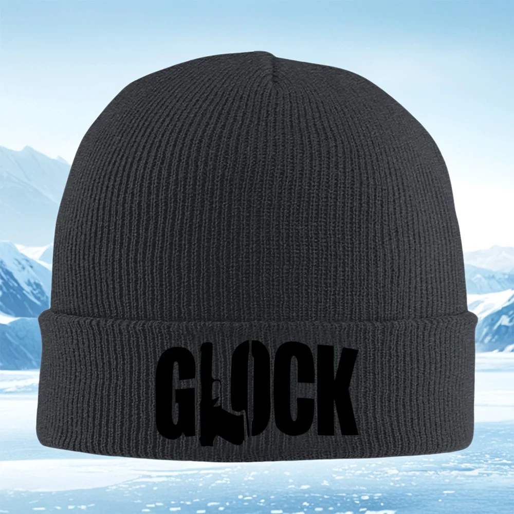 Dark black blank background abstract Men Women Unisex Knitted Hat Beanie Pullover Cap Winter Thermal Warm Christmas Outdoor Cycl