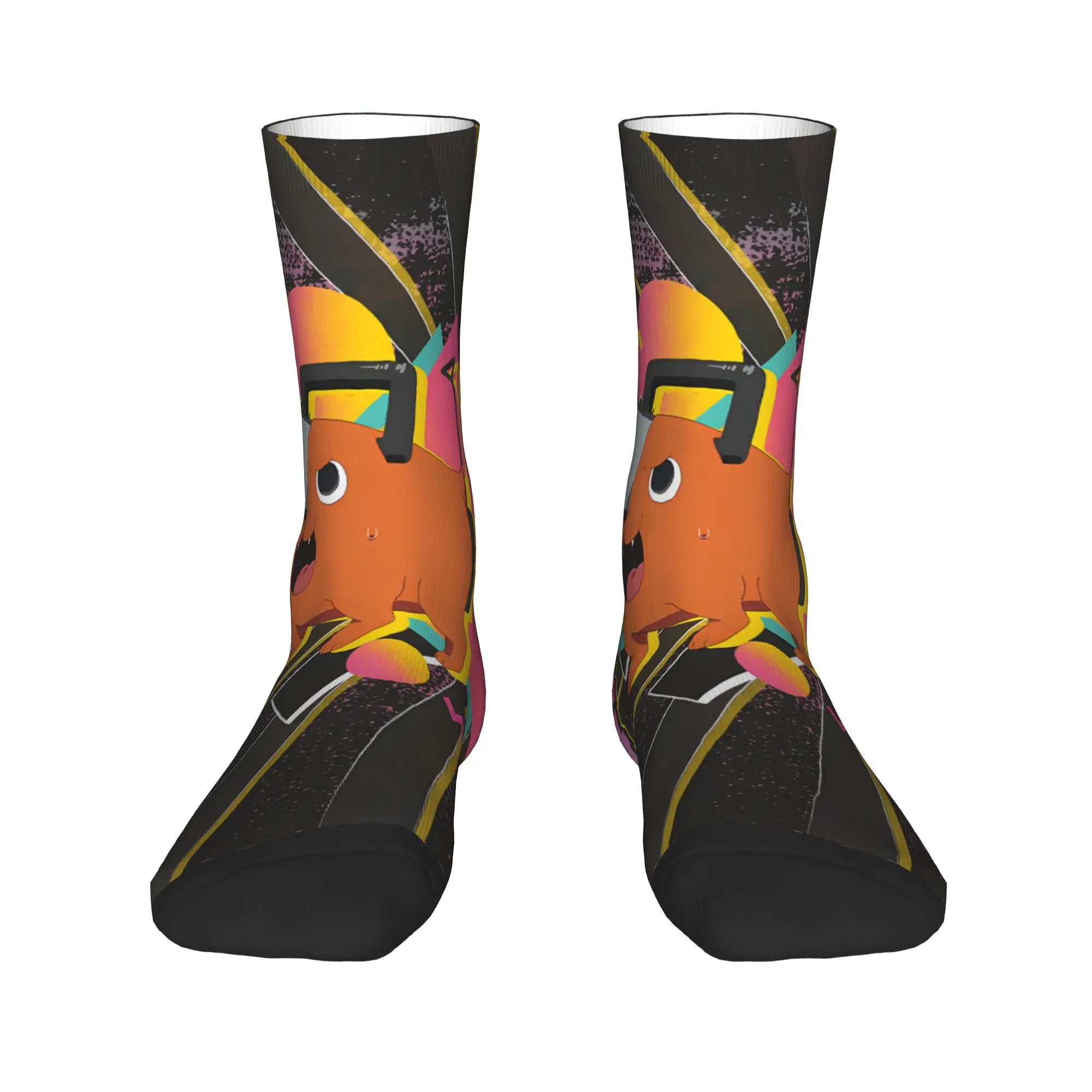 Chainsaw Man Stockings Men  Socks Quality Trendy Socks Winter Climbing Anti-Slip Graphic Socks Gift