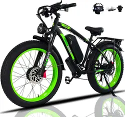 USA Fast Speed 3000W Electric Bike Dual Motor ebike 35-37 Mph Hydraulic Brake Electric Dirt Bike 26inch Fat Tire Mountain Biike