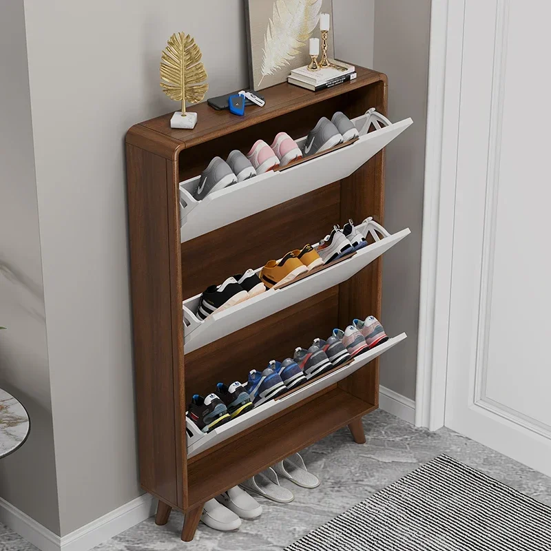 Layer Entryway Shoe Racks Wood Nordic Children Organizer Living Room Shoe Racks Storage Bench Rangement Chaussure Furniture