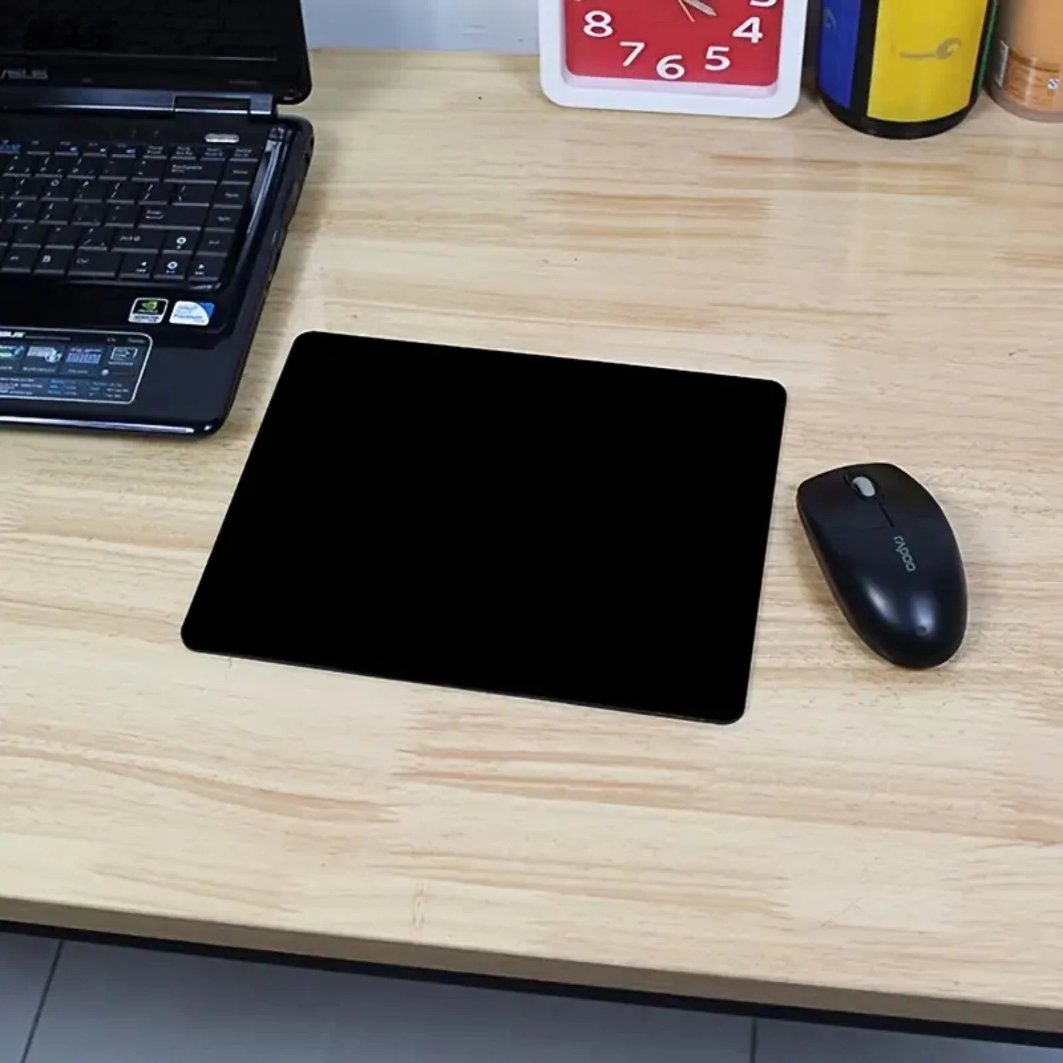 300MMx800MMx3MM Black Mat ,Blue Edge Business Office Mouse Mat, Oversized Wrist Protector Keyboard Hand Rest Wrist Rest Office C