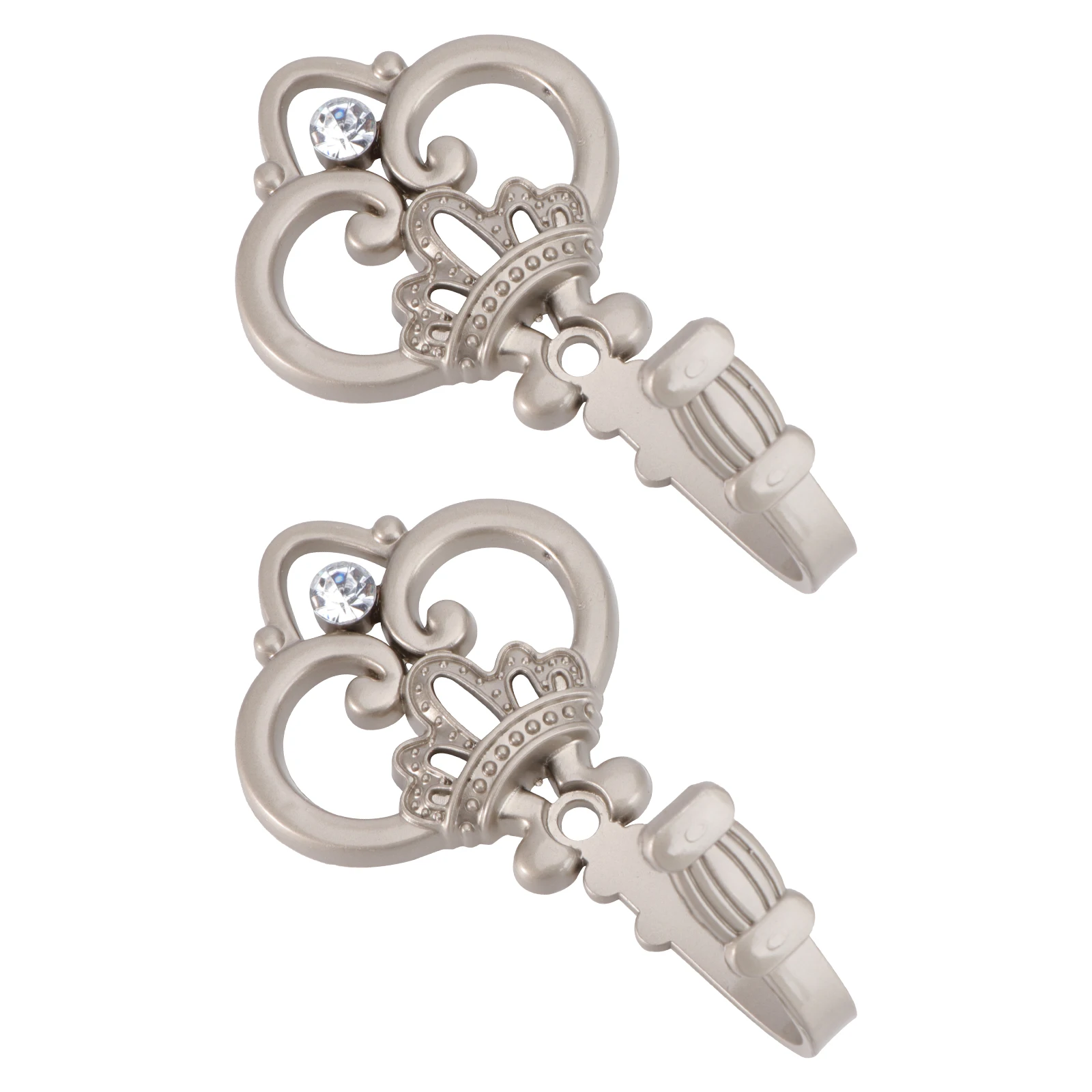 

Crown Wall Zinc Alloy Home Decor Curtain Holders Curtain Hook Easy Install 4 Colors Not Rust Firm Elegant