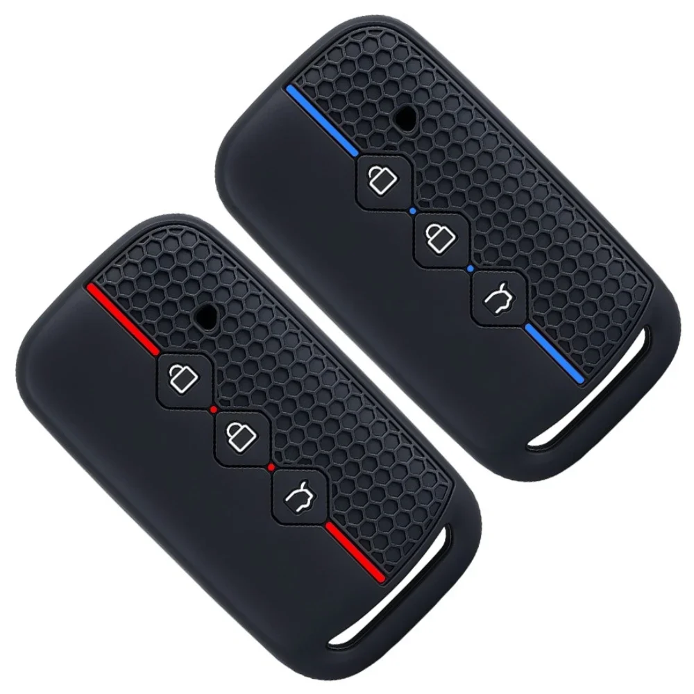 Silicone Car Key Case Cover for Wuling Hongguang S Baojun 730 510 560 530 360 630 RS-5 for Chevrolet Aveo Trax Groove Captiva