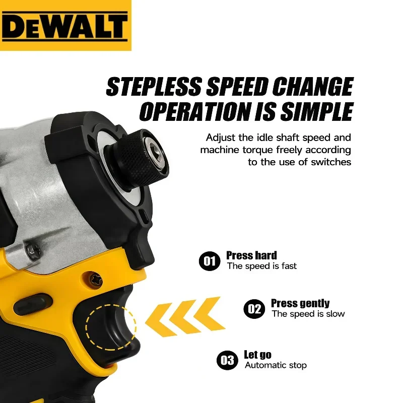 Dewalt 20 فولت DCF860 مثقاب مدمج لاسلكي/سائق مثقاب كهربائي بدون فرش أدوات كهربائية قابلة لإعادة الشحن مطورة #5
