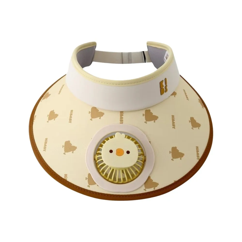 

Gift Cartoon Children Fan Hat Sunscreen Breathable Wide Brim Fan Hat Rechargeable Lightweight Sunscreen Empty Top Hat Hiking