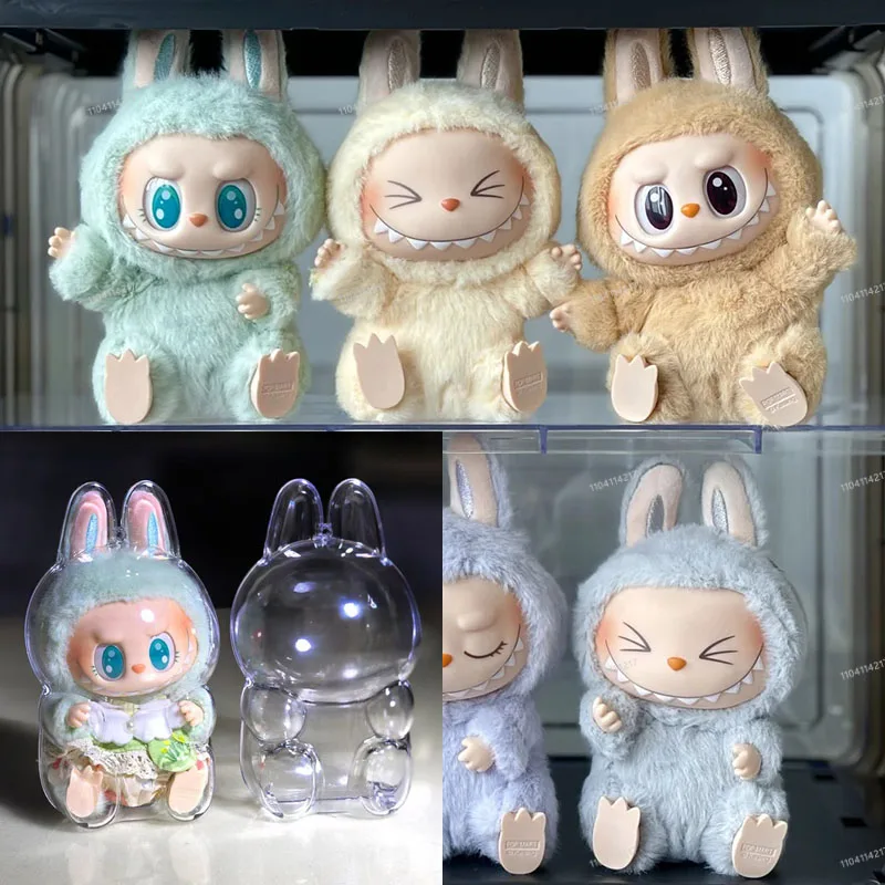 

Popmart Labubu The Monsters Sit And Party Vinyl Blind Box Heart-Beating Macaron Labub 2 Transparent Storage Box
