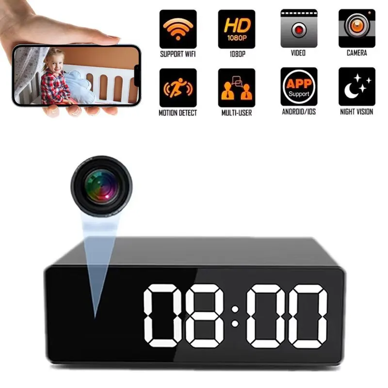 

Wireless 1080P Camera with Remote Viewing, Motion Detection, Loop Storage & WiFi 2.4G for Home Security