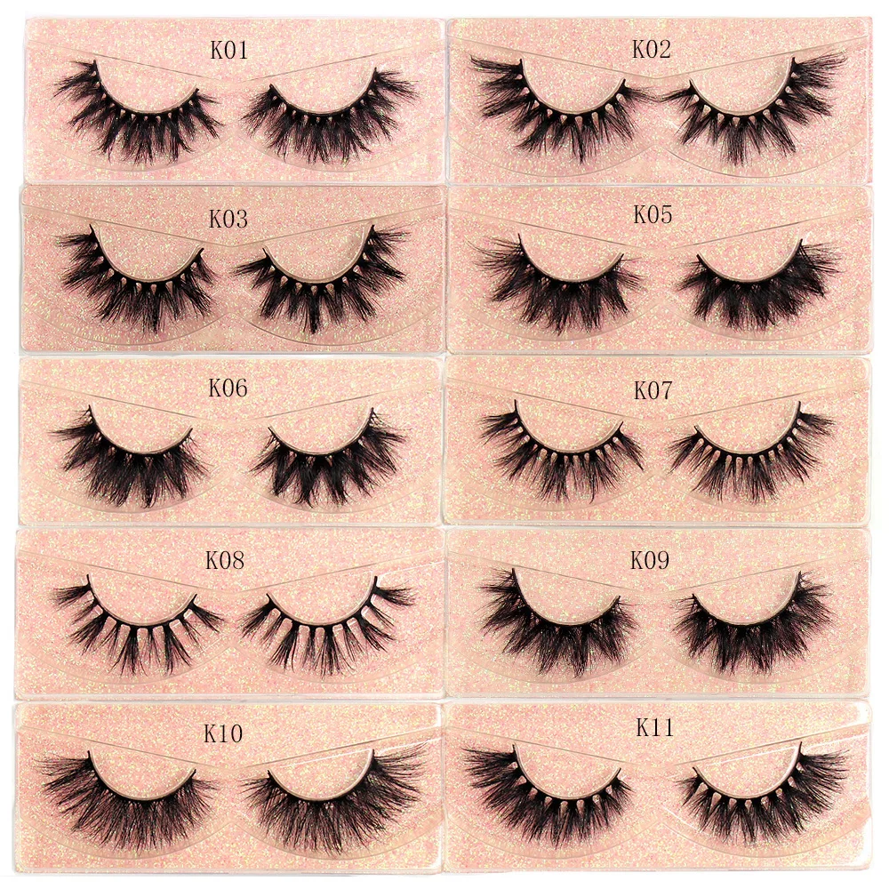 3D Nerz Wimpern Flauschigen Weichen Nerz Falsche Wimpern Dick Wispy Gefälschte Wimpern Natürliche Wimpern Verlängerung Wiederverwendbare Wimpern Make-Up D104