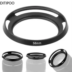 37 39 40.5 43 46 49 52 58mm Metal Tlted Vented Lens Hood Shade for Leica M Contax Fu-jifilm Olympus Nikon Canon So-ny