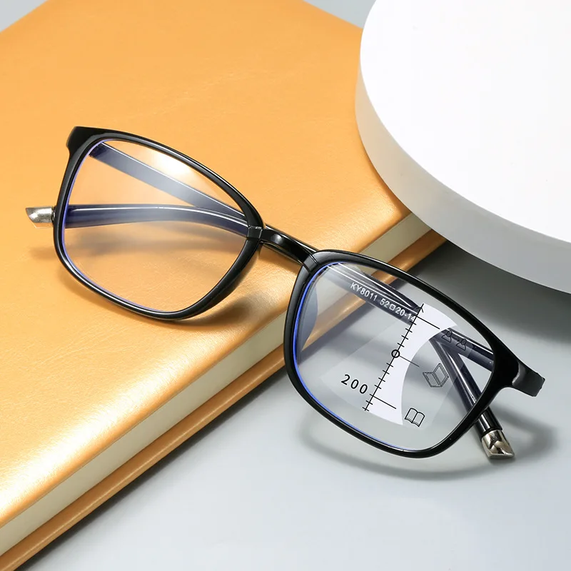 Vintage Kleine Progressive Multifokale Lesebrille Männer Frauen Klassische Ultraleichte Anti-blau Licht Presbyopie Brille