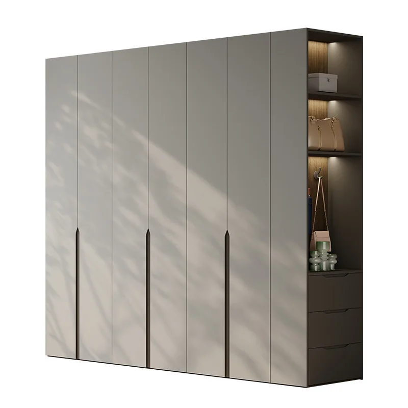 

Solid wood, multi layer board, wardrobe, one door to the top, home, bedroom, swing door, combination