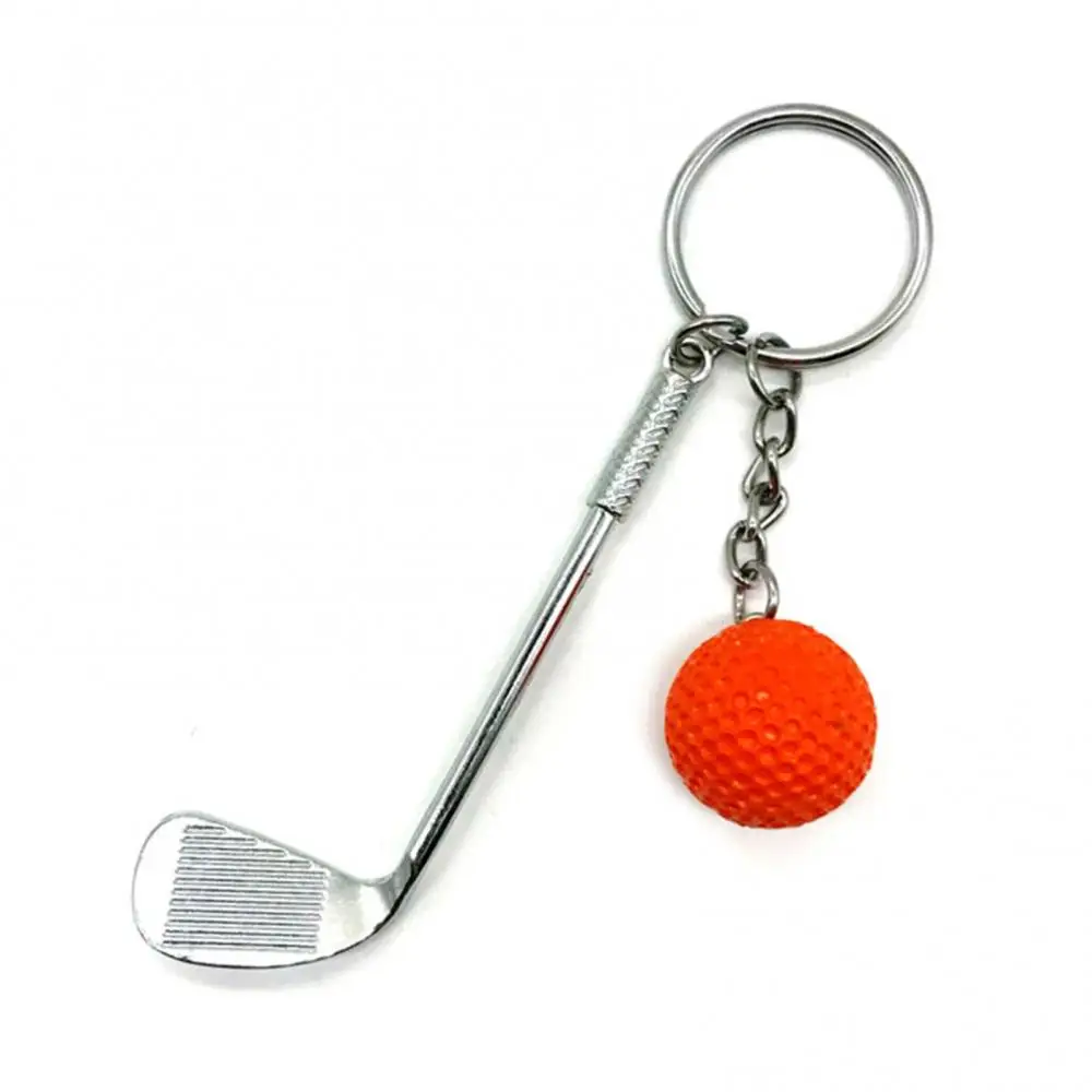 Key Keychain Pendant Lightweight Fashion Golf Ball Split Keyring for Sport Lovers