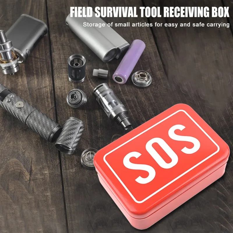 SOS Mini Rescue Box, Outdoor First-aid Kit, Emergency Self-Help Storage Case, Survival Kit, Camping Equipment