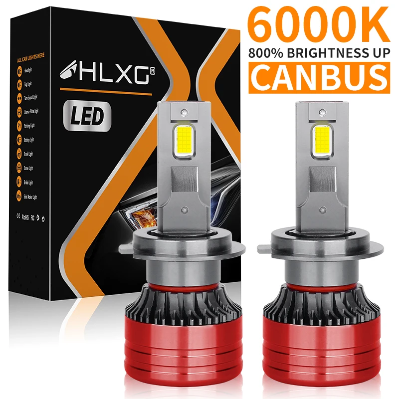 

HLXG H7 H4 LED Headlight Canbus H8 H9 H1 H11 9005 9006 HB3 HB4 9012 HIR2 9570 CSP Chip Turbo Car Lamp Fog Lights High/Low Beam