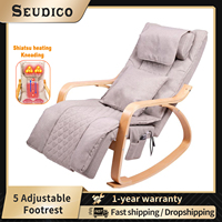 Leisure rocking chair Relaxing Recliner Adjustable Backrest Armchair With Roller Heating Vibration Home Massage Shiatsu chair