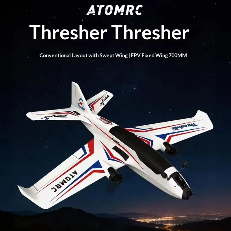 Atomrc Thresher 700mm Fpv Forward Swept Wing Rc Plane Quick Release Low Altitude Crossing For Adult Aviation Enthusiasts