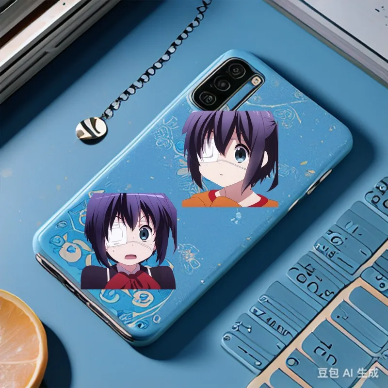 40pcs Takanashi Rikka adesivi per cartoni animati decorazione del personaggio frigorifero Desktop cellulare adesivi per Skateboard impermeabili