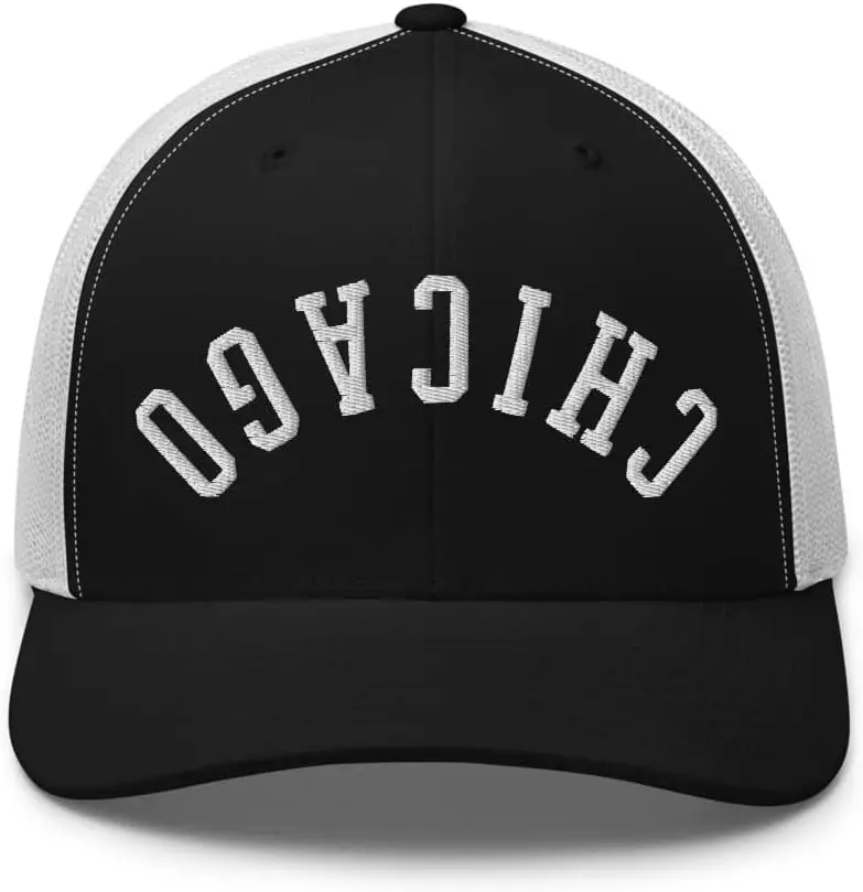 

Перевернутая сетчатая кепка дальнобойщика Chicago с вышивкой