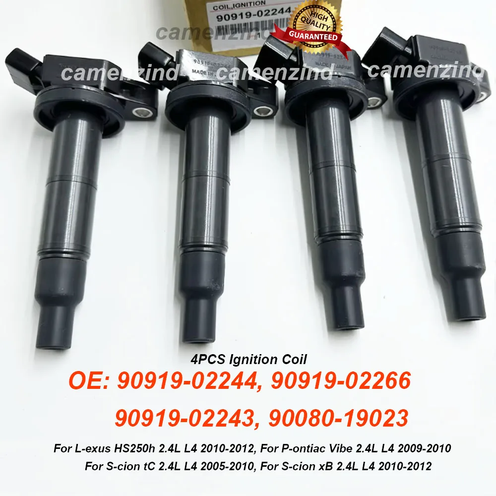 

Ignition Coil 90919-02244 90919-02266 90919-02243 90080-19023 673-1307 UF333 For Scion tC xB 2.4L L4 For L-exus HS250h 2.4L L4