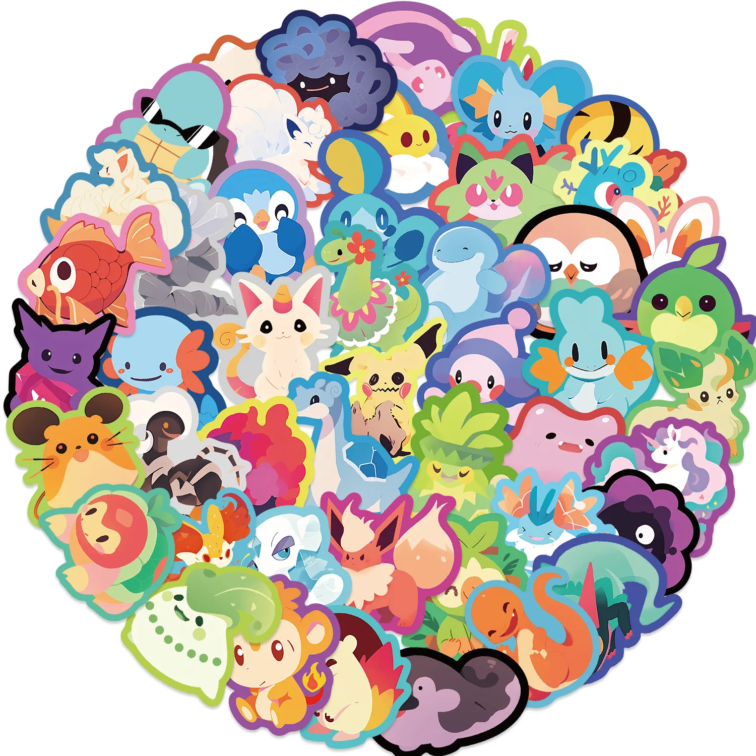 10/50pcs Cute Colour Animals Cartoon Graffiti Stickers DIY Phone Guitar Laptop Notebook Suitcase Cup Waterproof Sticker Kids Toy