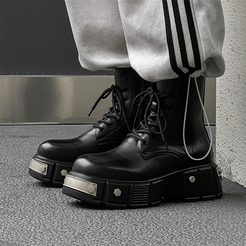 2026-new-men-high-top-boots-punk-style-motorcycle-boots-classic-black-casual-leather-boot-lace-up-mid-calf-platform-boots-botas