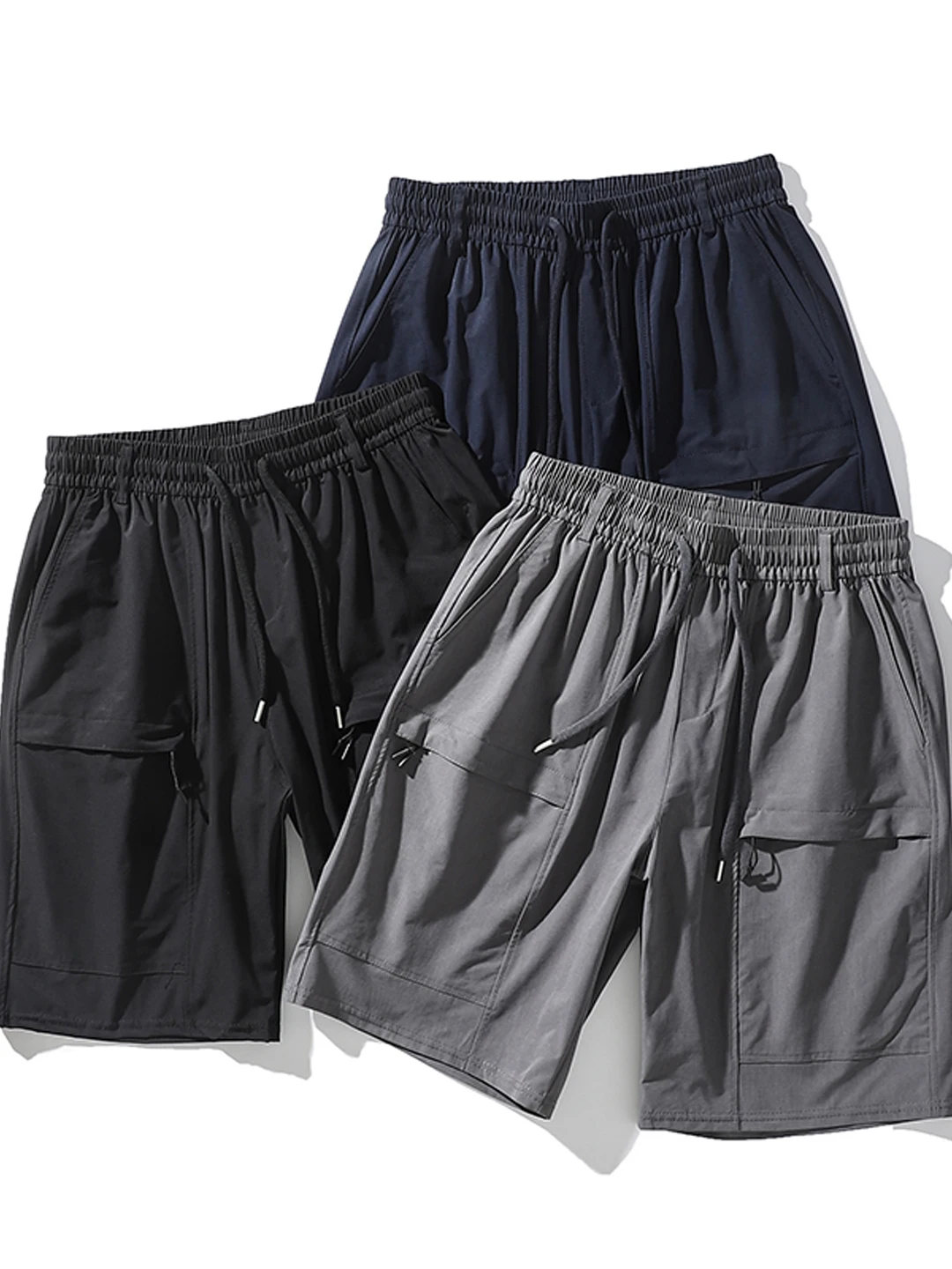 Thin Breathable Elastic Waist Sports Leisure Five-Point Summer Shorts for Men Casual Straight Leg Short Pants Trendy