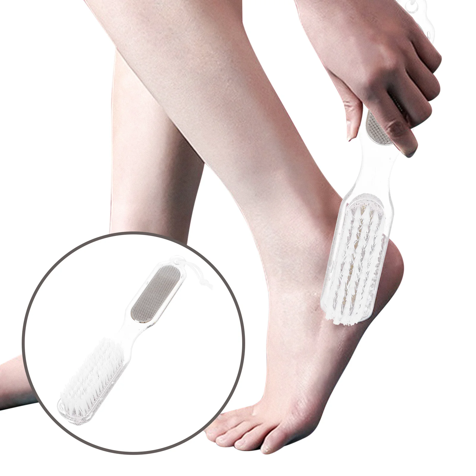 3 pçs escova de arquivo de pé multifuncional purificador de pé removedor de calos pedicure ferramenta removedor de pele morta ferramenta de arquivo de pedicure