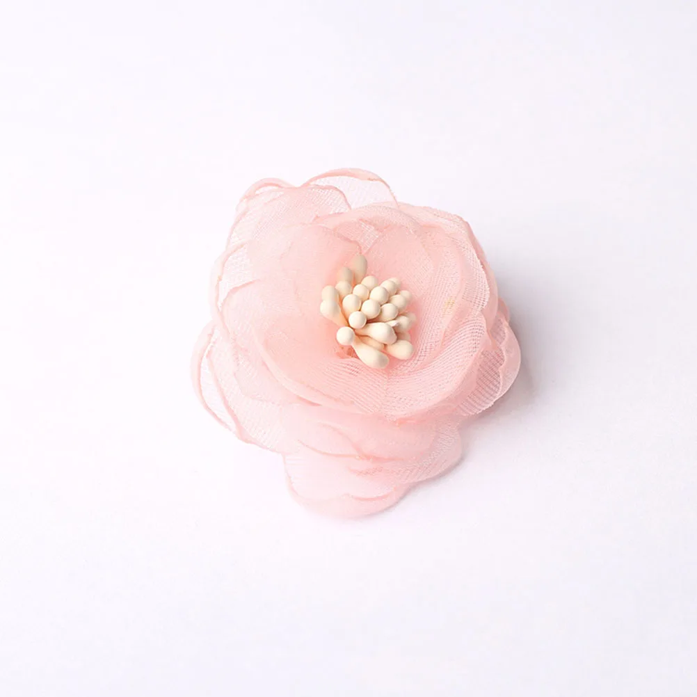 

10pcs Cloth Flowers Accessories Sewing Applique Fabric Clothes Decoration DIY Chiffon Burn Side Gorgeous Lovely
