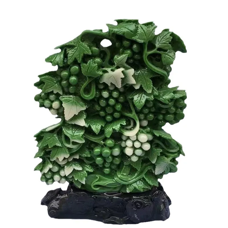 LTT jade Duozi Duofu ornament jadeite hibiscus stone handicraft