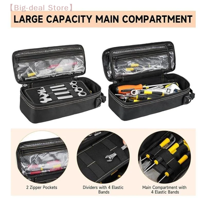 【M】Small Shoulder Tool Bag Tactical Pouch, Portable Practical Storage Case with Strap EDC Motorcycle