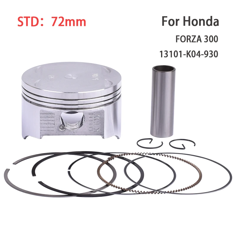 

72mm Piston Rings Set For HONDA FORZA 300 NSS300AD NSS300D NSS300AG NSS300E NSS300G NSS300AH NSS300H NSS300A AC 13101-K04-930