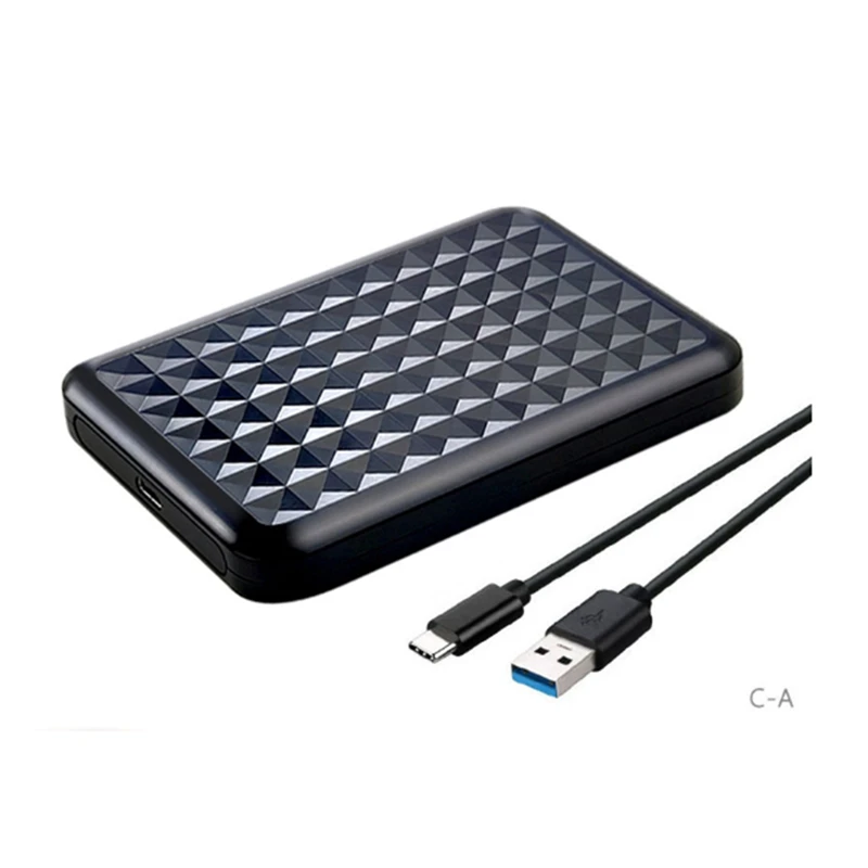 Top-USB3.0 HDD Enclosure 2.5Inch Serial Port SATA SSD Hard Drive Case Support 6TB Transparent Mobile External HD Case