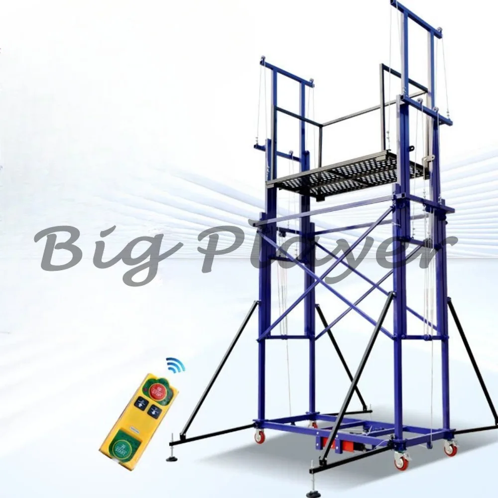 Fully automatic remote control hoist Electric scaffolding foldable mobile lifting platform