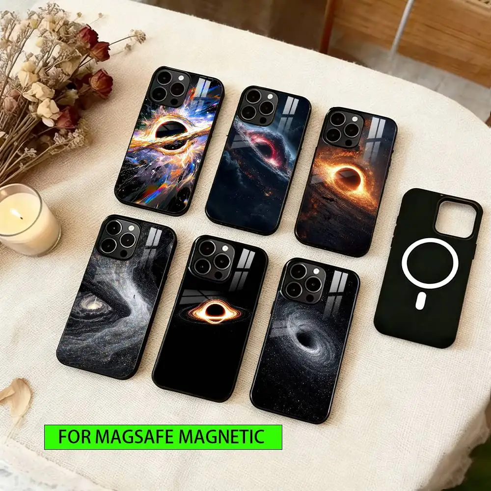 

Cosmic black hole Phone Case For iPhone17,16,15,14,13,12,11 Plus,Pro Magnetic For Magsafe Wireless Charging