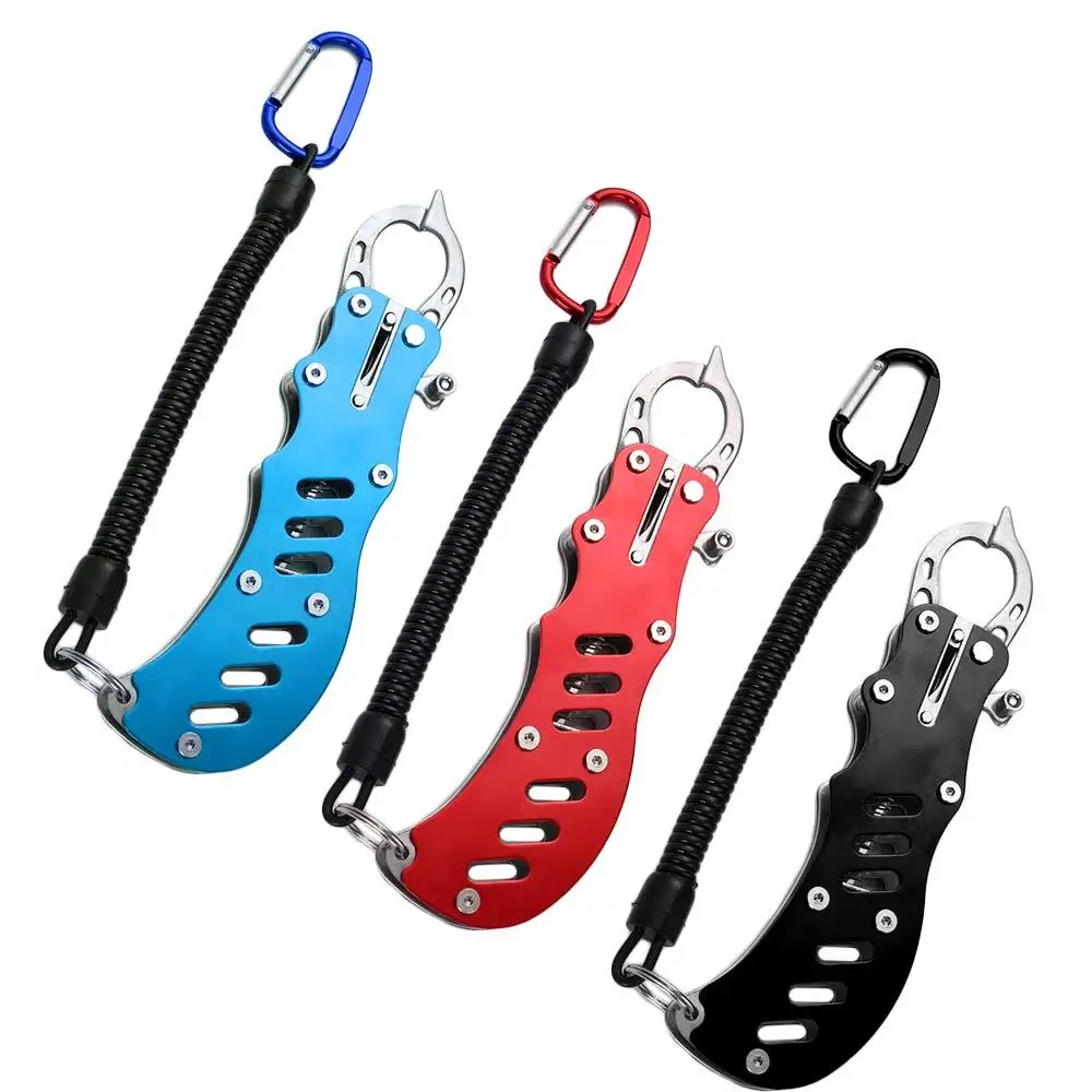 

Portable Fishing Grip Stainless Steel Fish Controller Luya Clamp Fish Grabber Fish Grip Lip Catcher Pliers Fishing Equipment