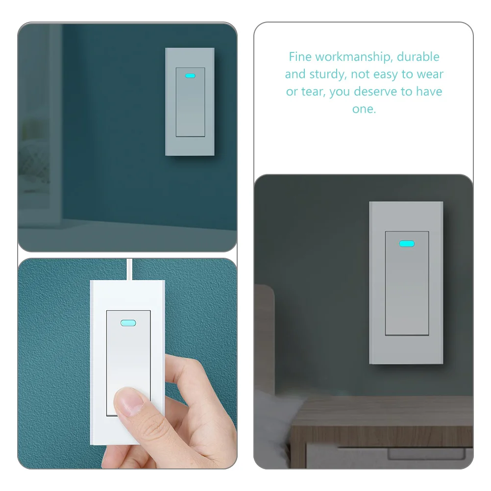 

Mini Single Pole Wall Ultra Thin Bedside Light Push Button Home Lamp Switch Easy Install Durable Small Switch Household Product
