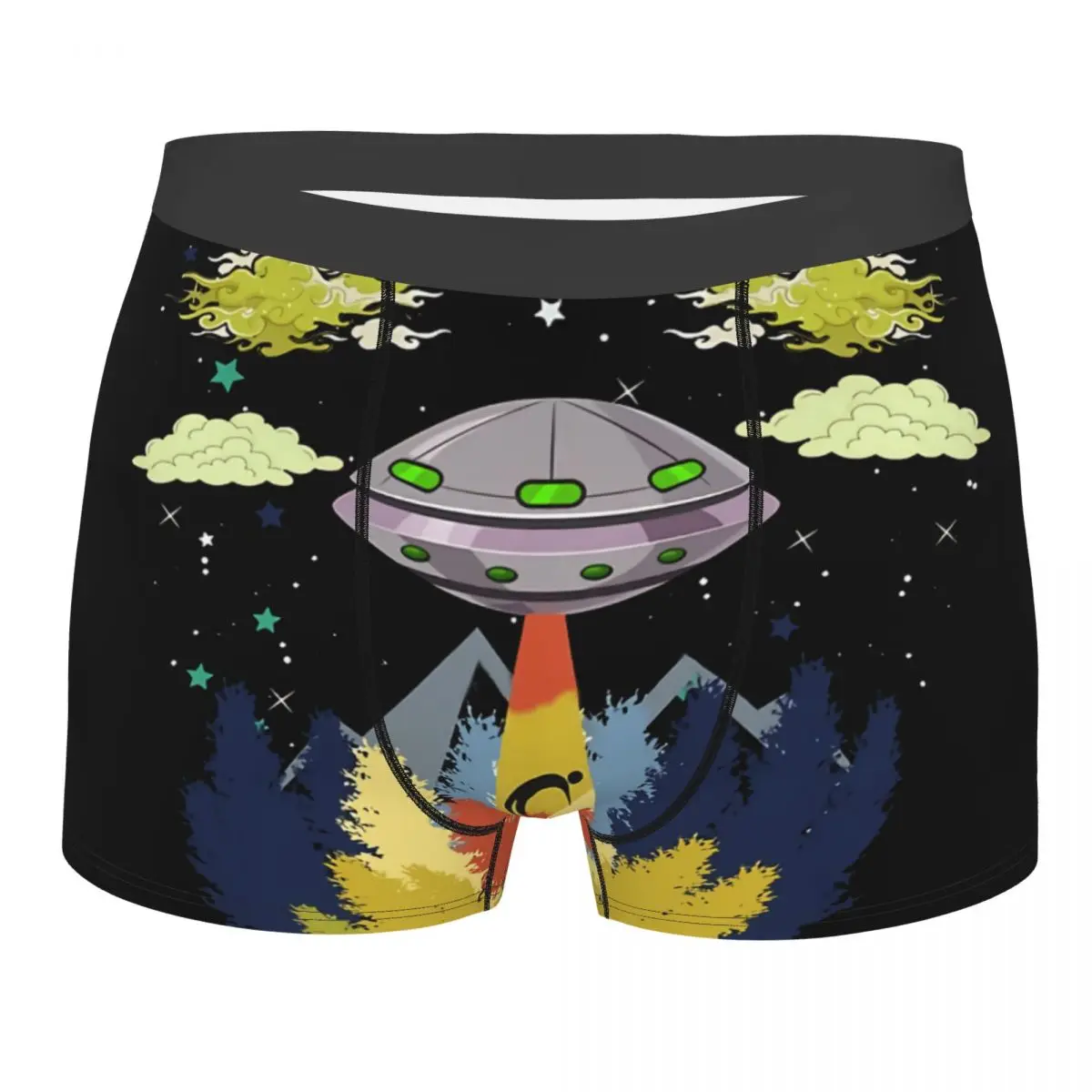 Stuff UFO Man's Boxer Briefs Underwear Alien Highly Breathable Top Quality Birthday Gifts