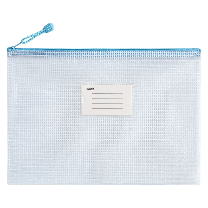 Folder A4 File Bag Subject Classification Bag for Students - Waterproof Zipper Multiple Compartments School Office Organization