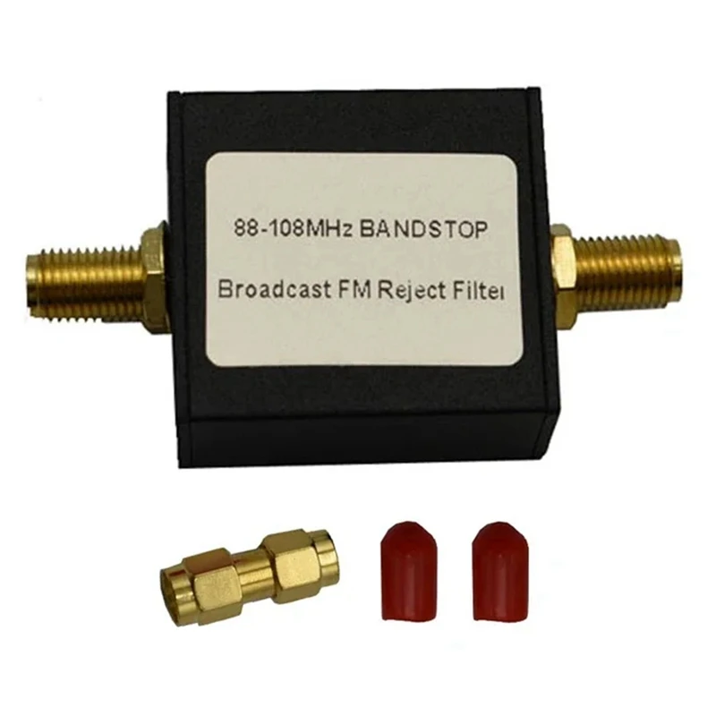 New Broadcast FM 88-108M SDR Band Stop Filter For Receiver SDR Clean RX Noise Reduction Aluminum Version