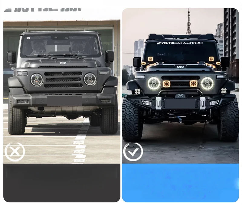 Car Front Bumper Competitive Bumper Suitable for BAIC 212 T01 2024-2025 Modified Battle Armor Auto Bumpers Off-road Bumper Parts