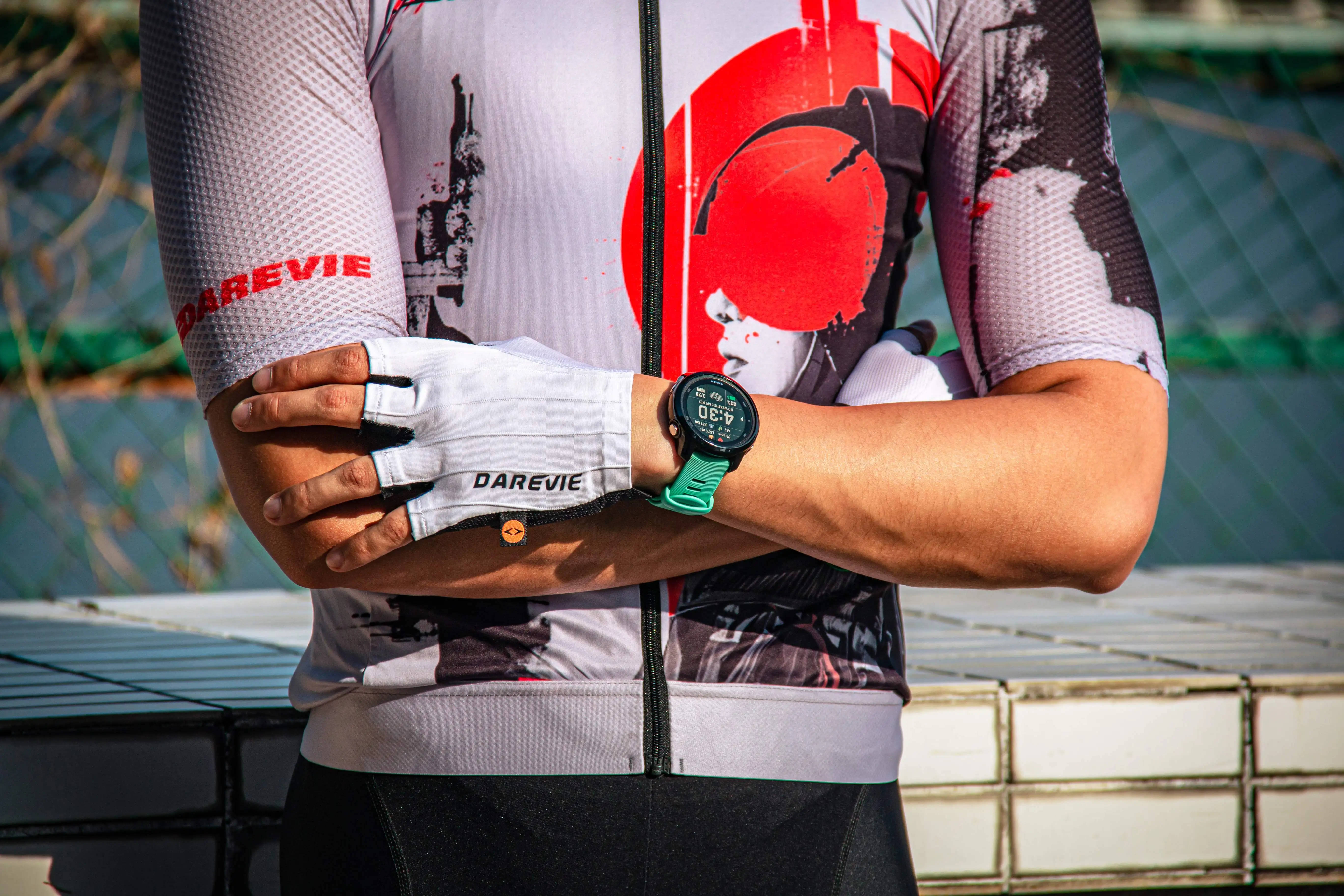 DAREVIE Herren-Fahrradhandschuhe Aero Reduzieren den Widerstand Schnell Trocknende Fahrradhandschuhe Weiche Leichte Sport- und Fitness-Trainingshandschuhe – Detail 17
